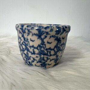 Gerald E. Henn Roseville Pottery Spongeware Mini Crock Cup